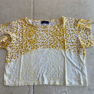 La datresse cheetah print short sleeve shirt